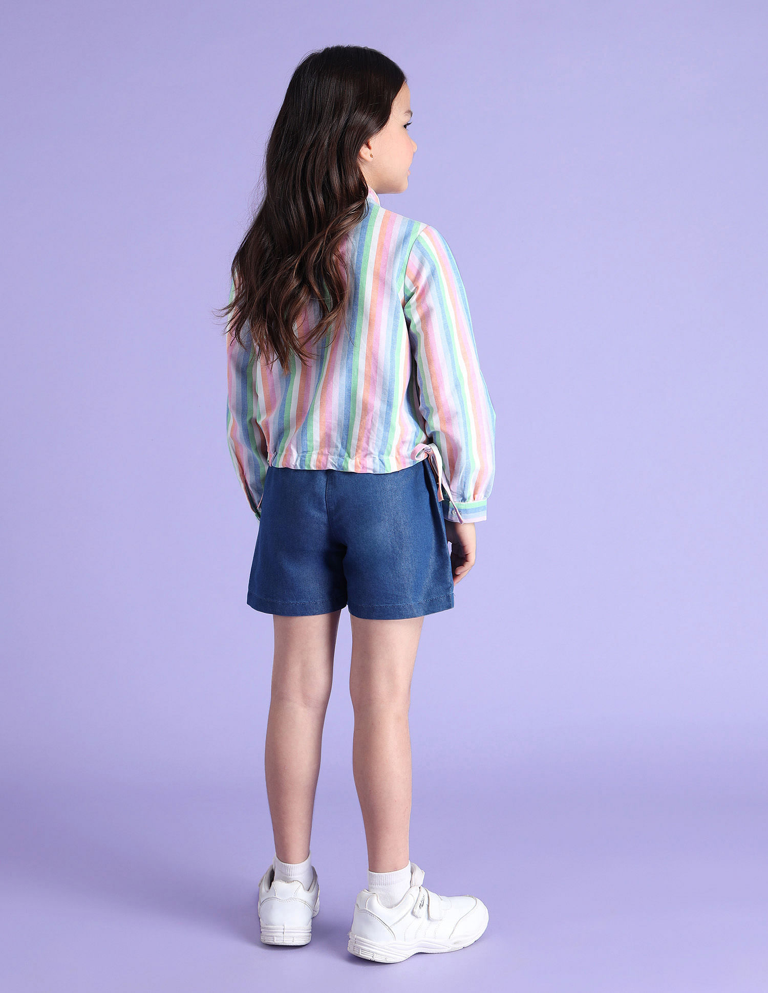 U.S. Polo Assn. Kids Girls Candy Striped Top