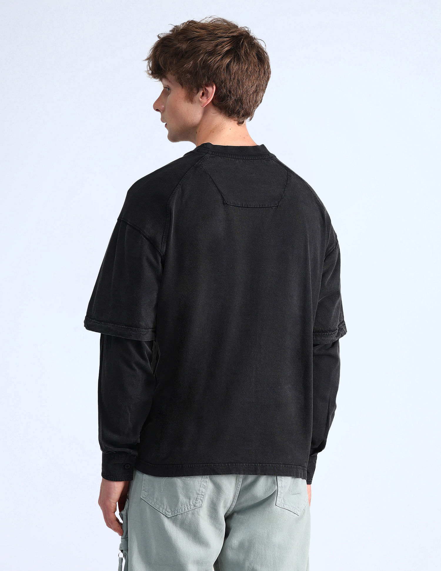 Flying Machine Doctor Sleeves Brand Oversized T-Shirt