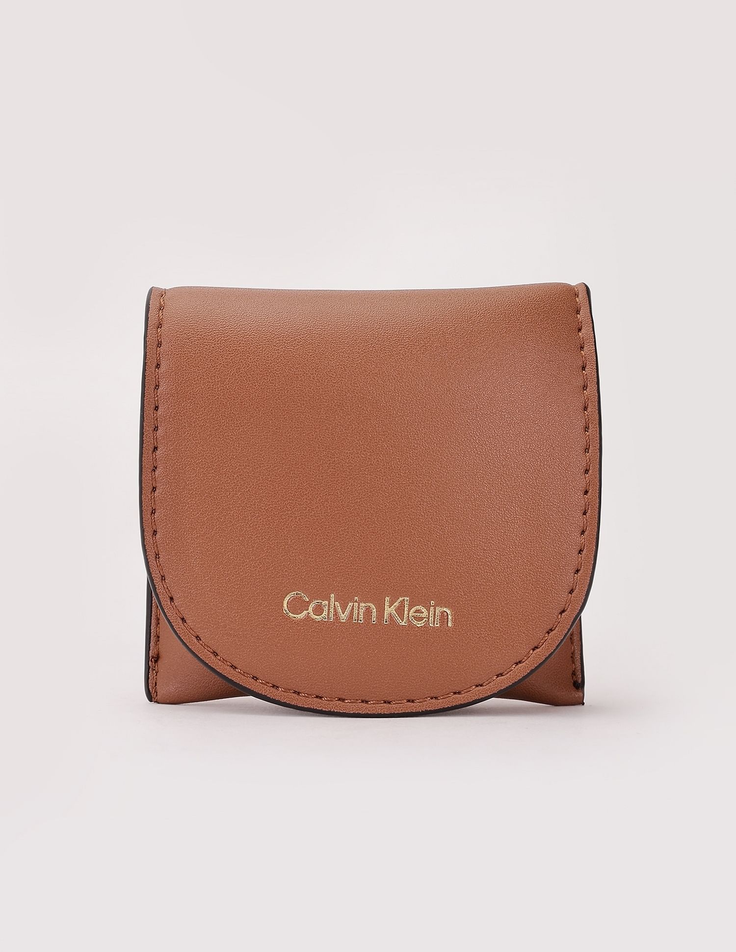 Calvin Klein Logo Beige Pu Handbag