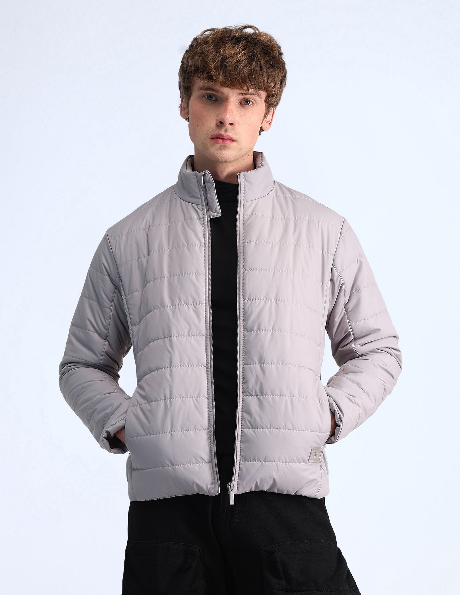 Buy Flying Machine Relaxed Fit Solid Casual Jacket - NNNOW.com