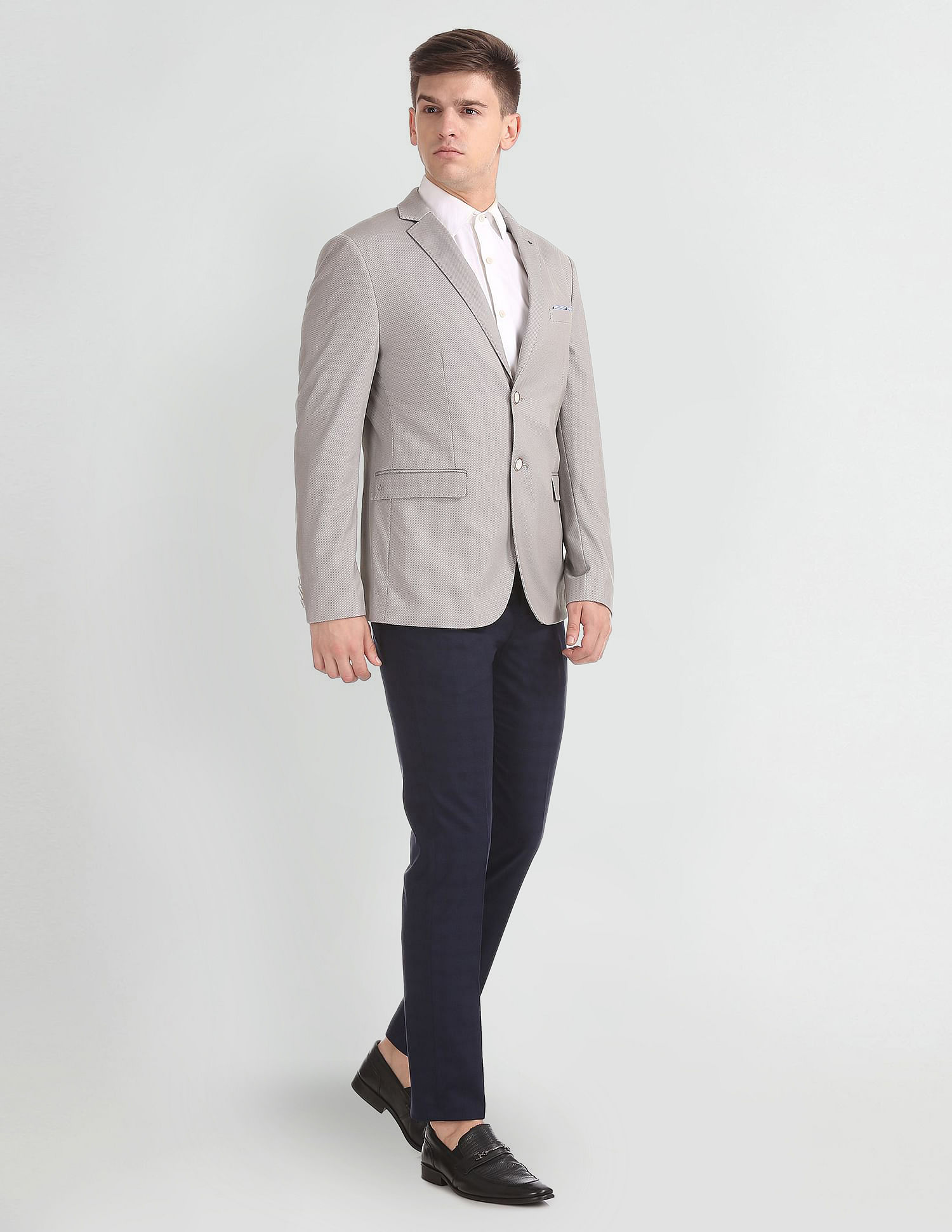 Buy Arrow Tailored Regular Fit Patterned Formal Blazer - NNNOW.com