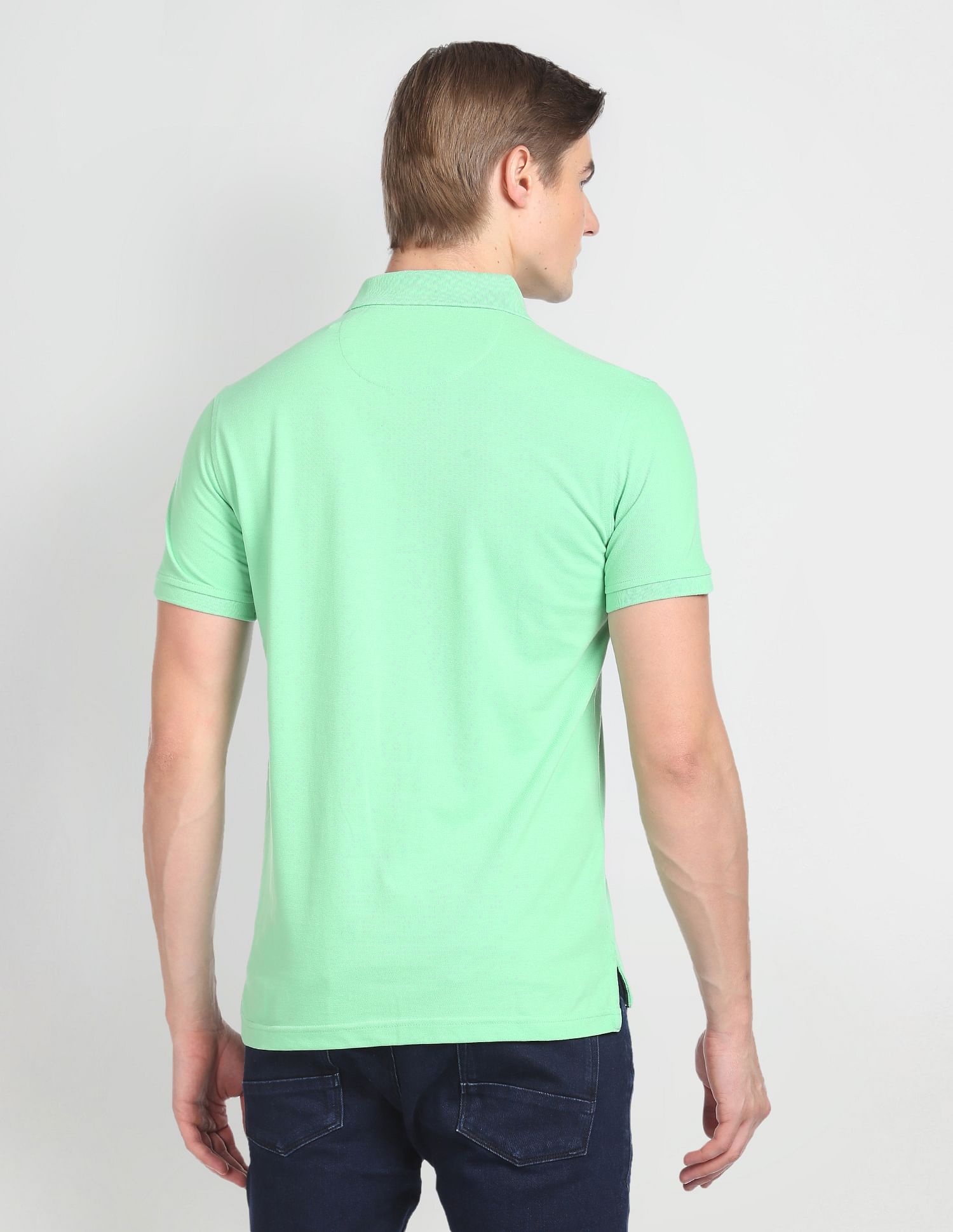 Arrow Sport Solid Pique Polo Shirt