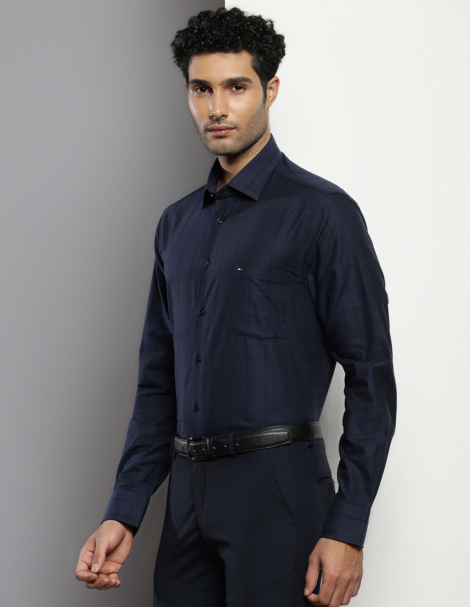 Tommy Hilfiger Outline Check Twill Shirt