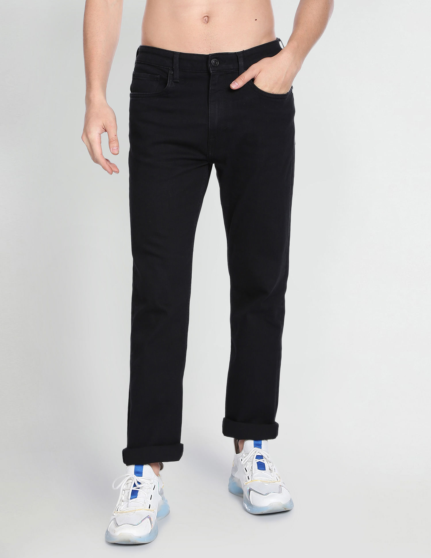Flying Machine Mid Rise Bootcut Jeans