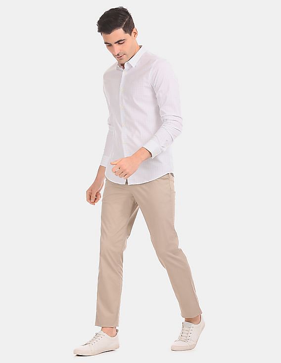 Calvin klein men's refined stretch slim fit chinos best sale