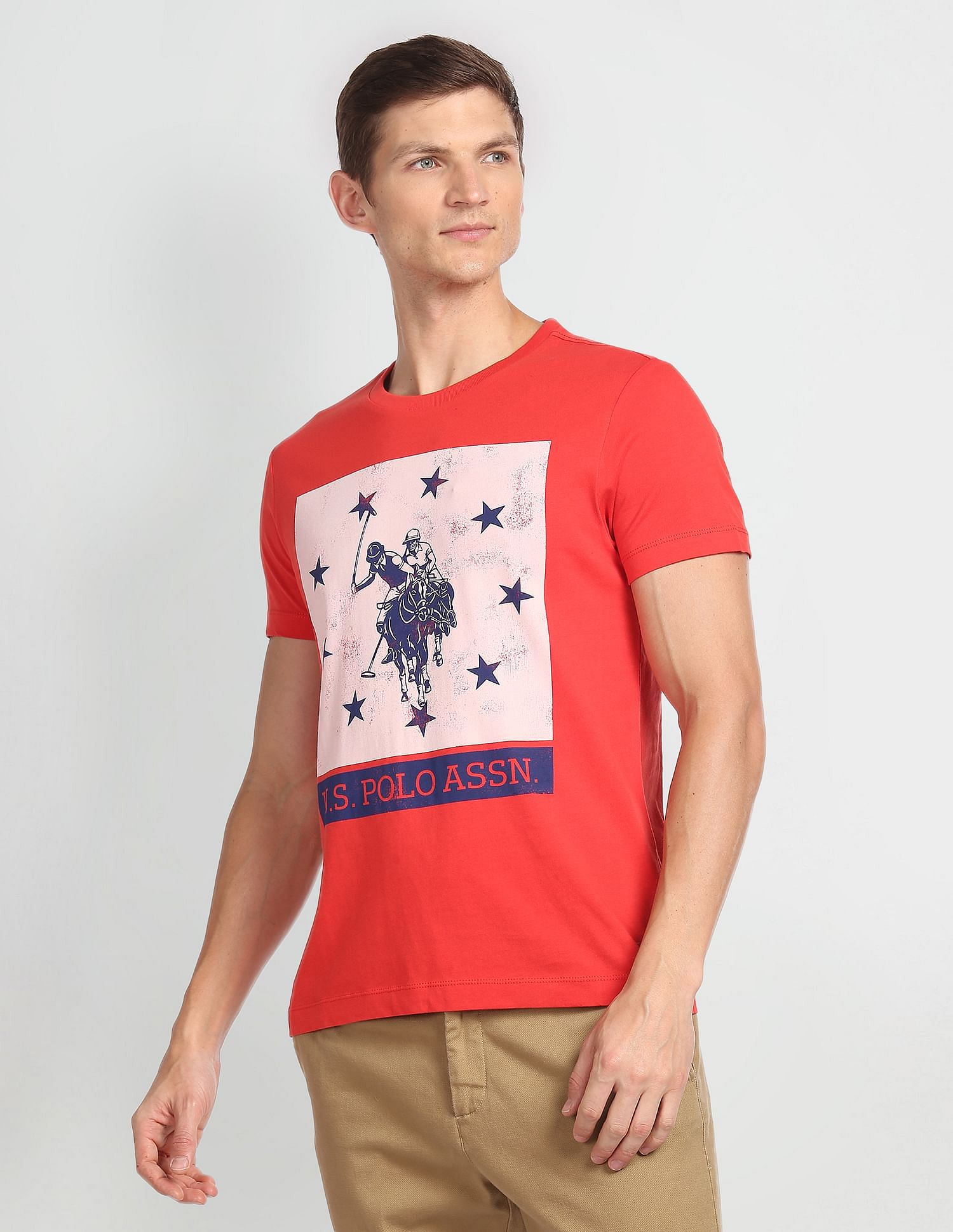Buy U.S. Polo Assn. Denim Co. Crew Neck Printed T-Shirt - NNNOW.com