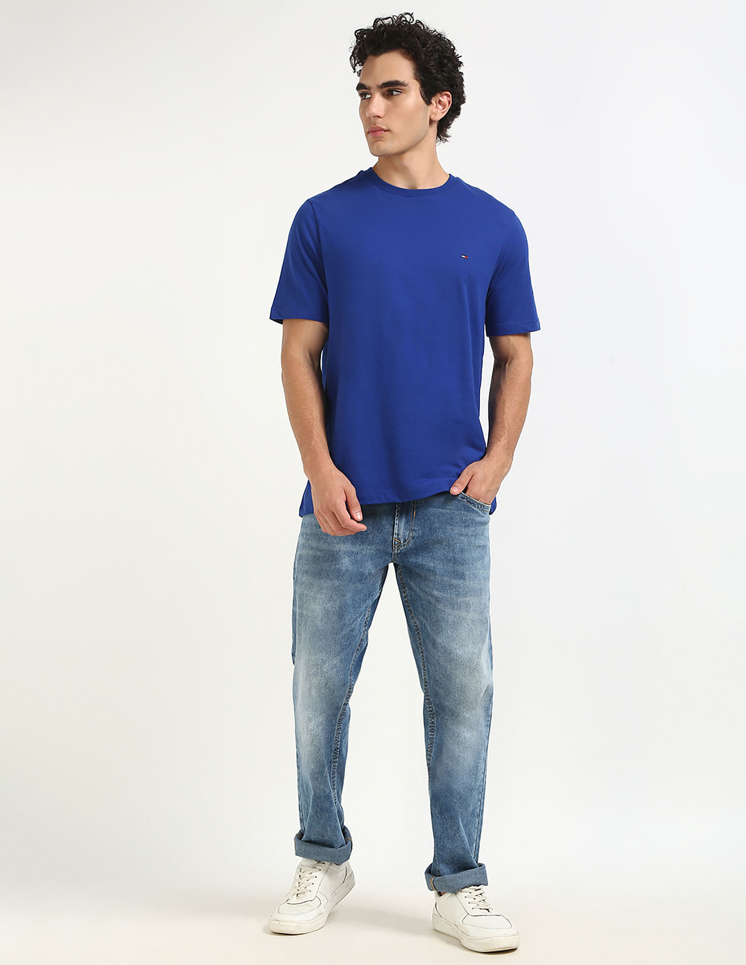 Tommy Hilfiger Solid Regular-Fit Cotton T-Shirt