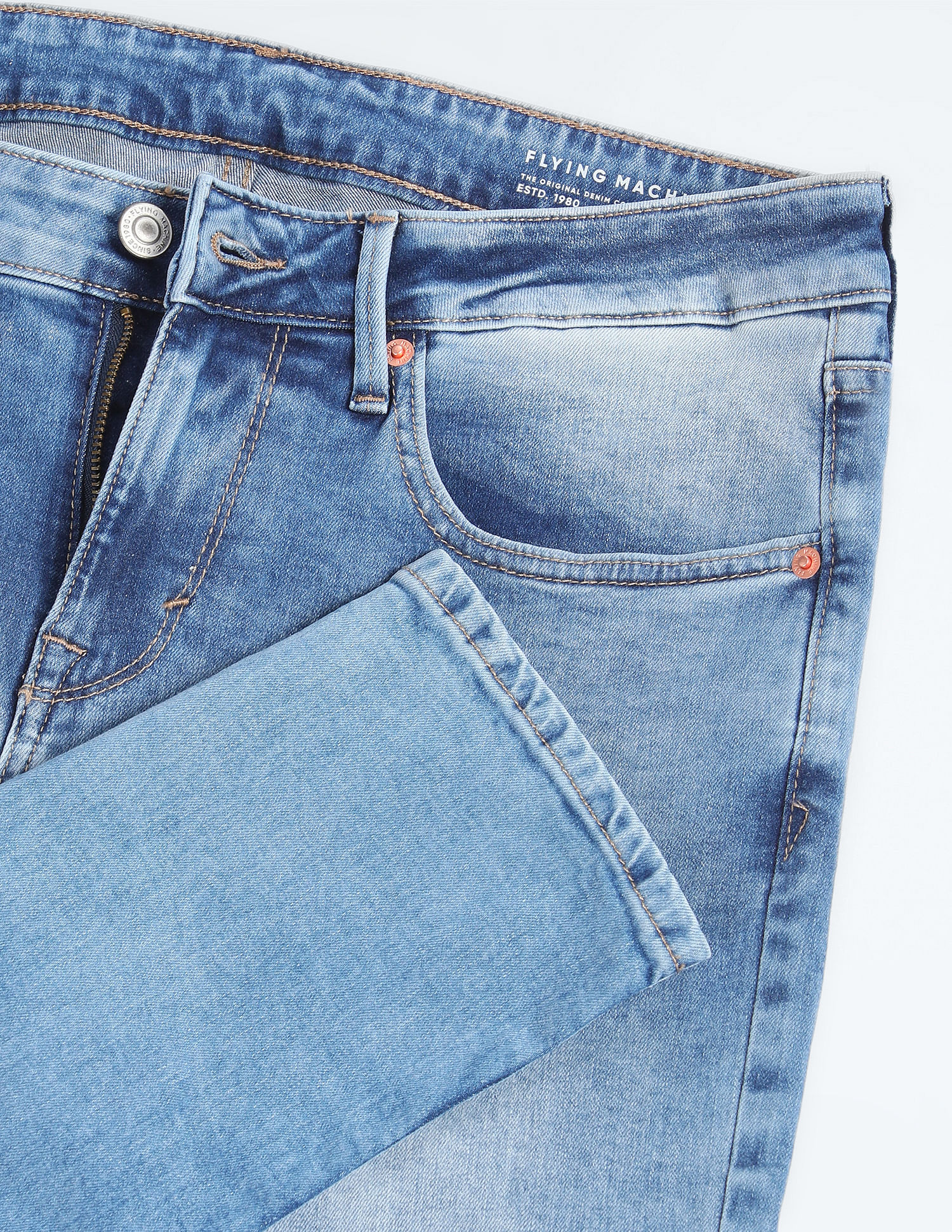 Flying Machine Jackson Super Skinny Stonewash Jeans