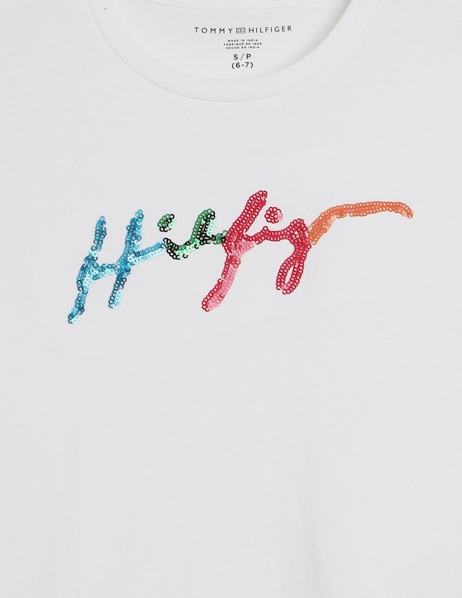 Tommy Hilfiger Girls White Logo T-Shirt