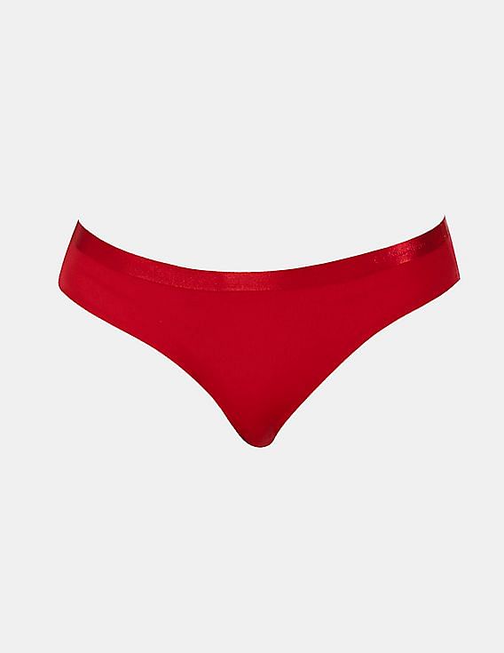 Buy Calvin Klein Underwear Women Red Elasticized Waist Solid Bikini Briefs  - NNNOW.com