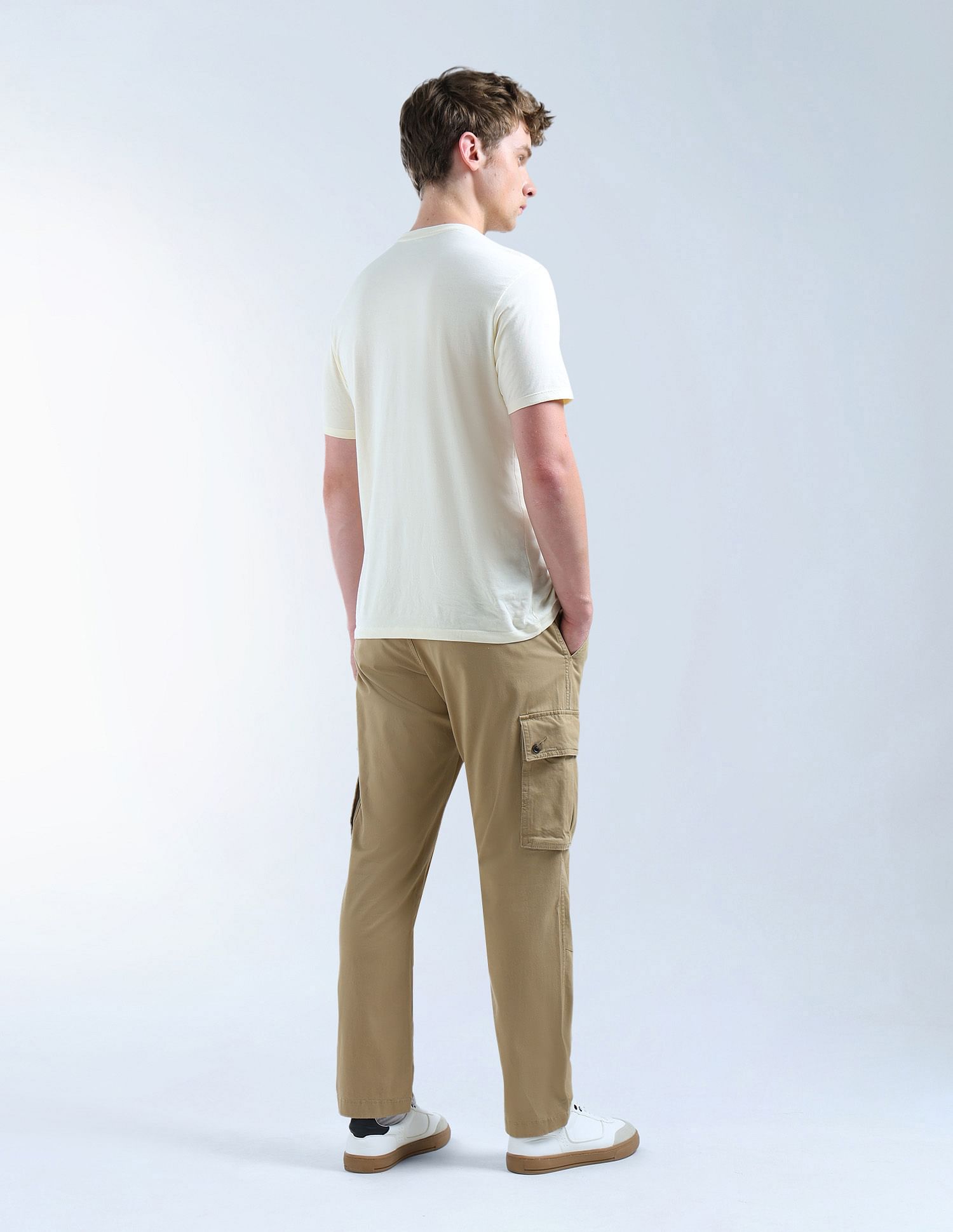 Flying Machine Relaxed Tapered Fit Twill Trousers