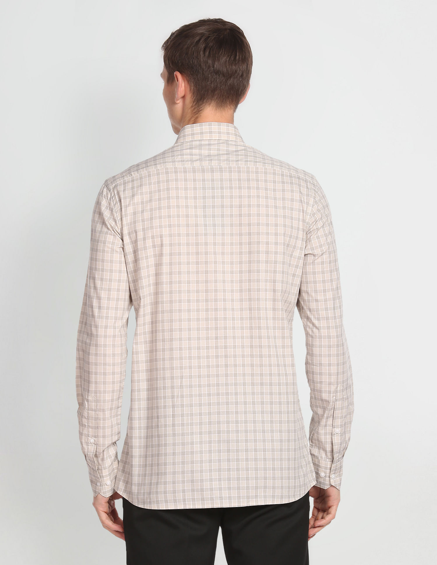 Arrow Tartan Check Manhattan Slim Fit Shirt