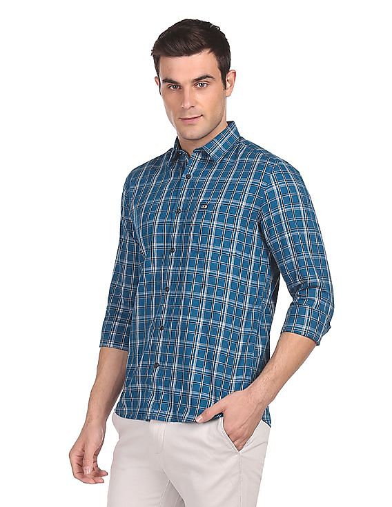 Arrow Sports Manhattan Slim Fit Check Casual Shirt