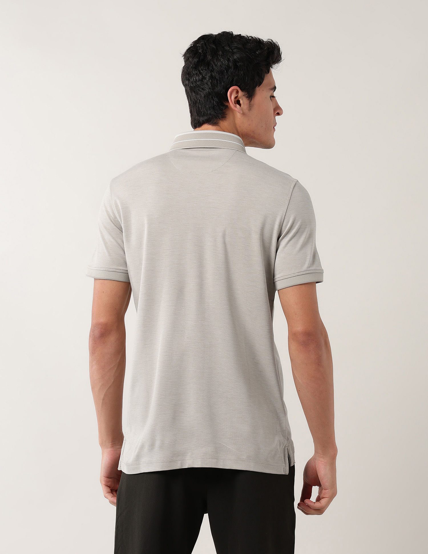 Arrow Solid Pure Cotton Polo Shirt
