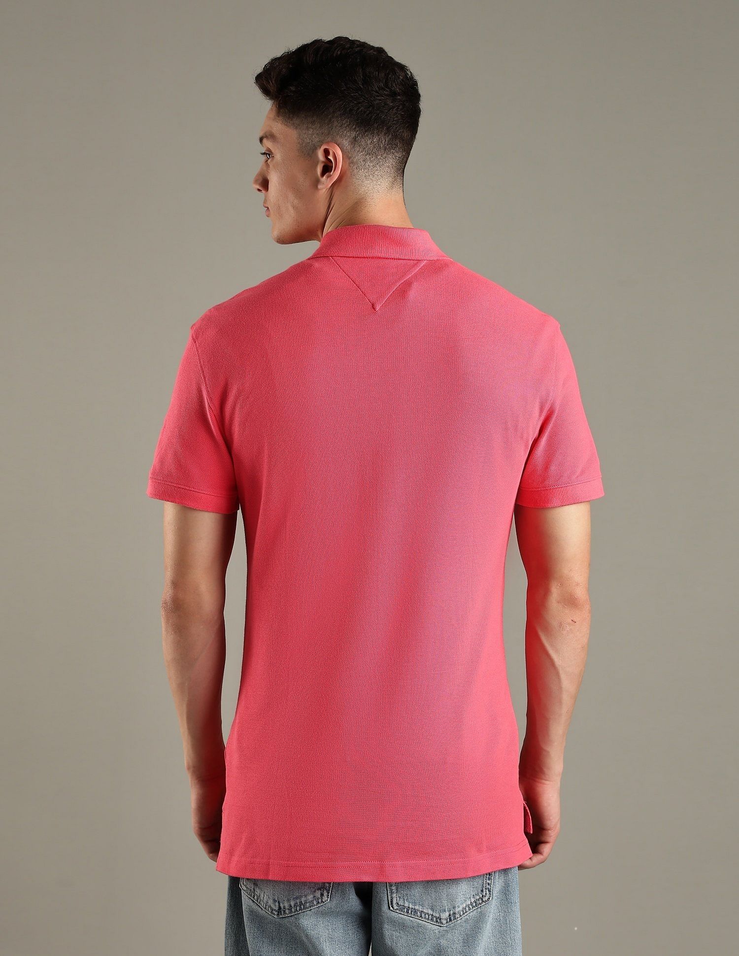 Tommy Hilfiger Solid Regular-Fit Cotton Polo Shirt