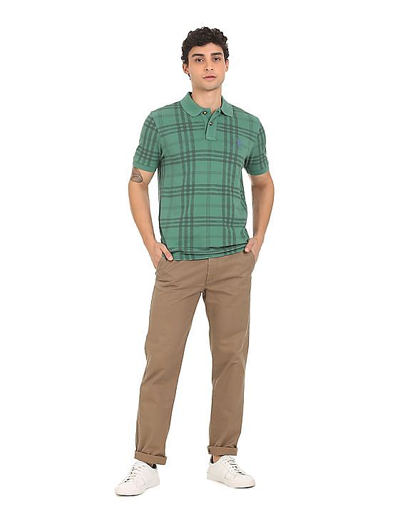 U.S. Polo Assn. Denim Co. Ribbed Collar Pique Polo Shirt