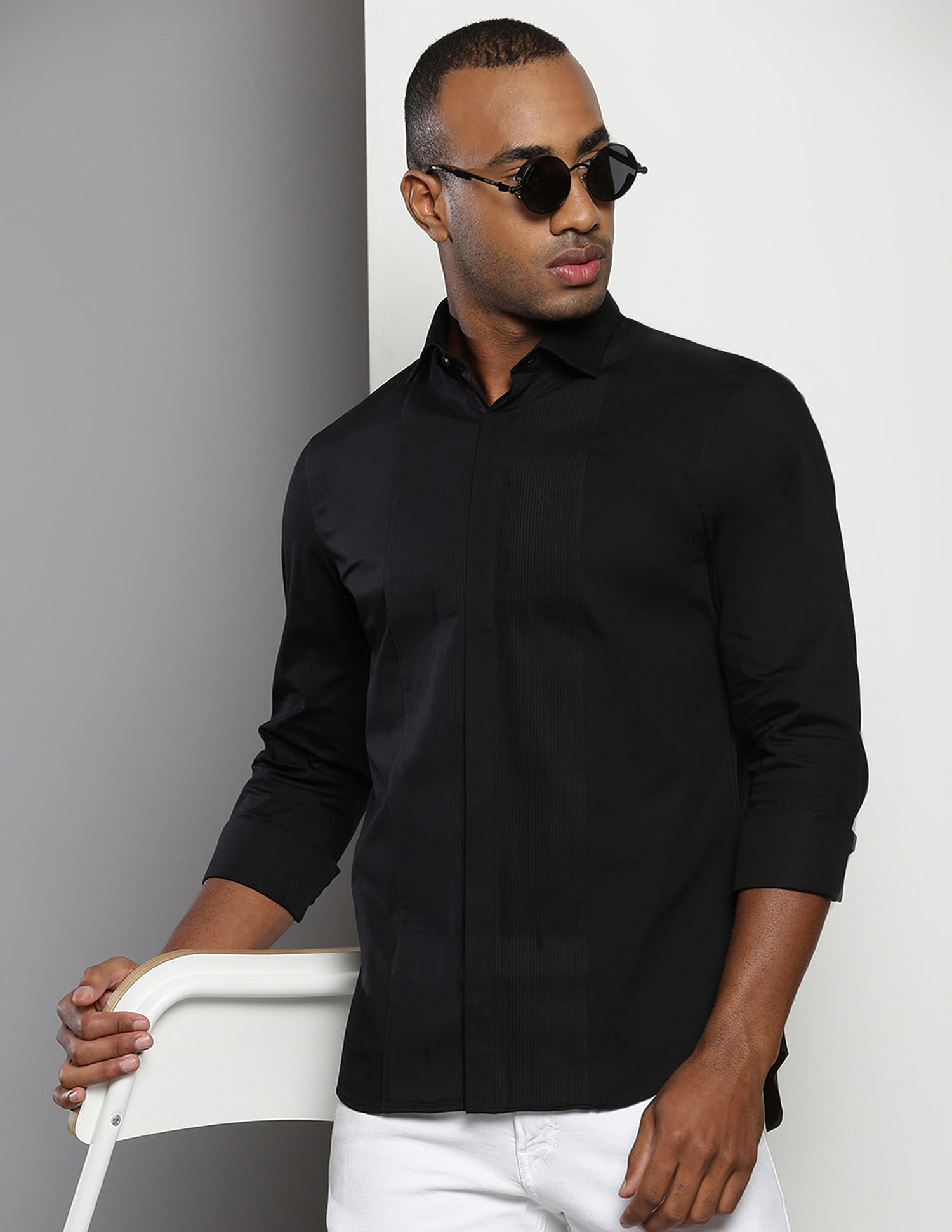 Calvin Klein Long Sleeve Solid Casual Shirt