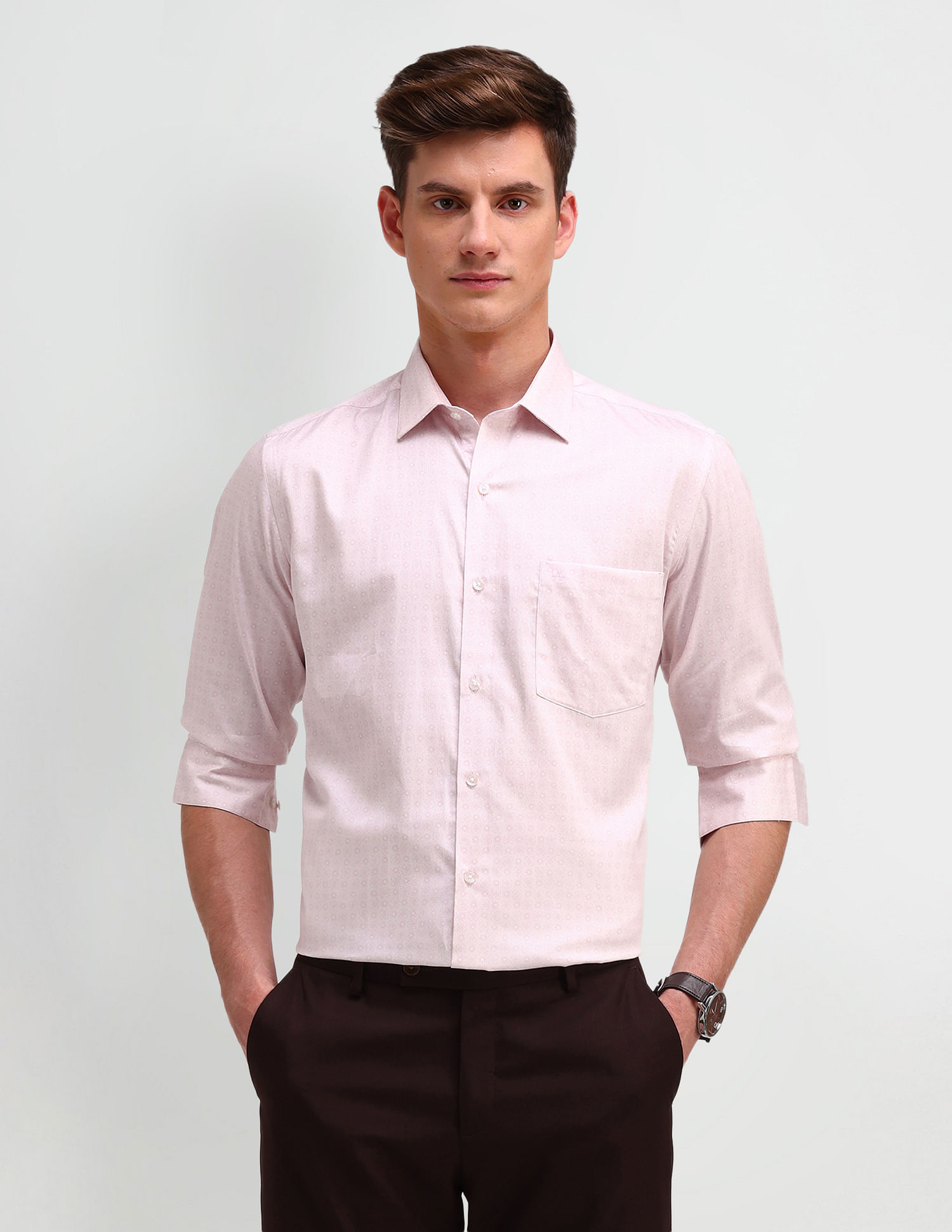 Arrow Liberty Classic Regular Fit All-Over Shirt
