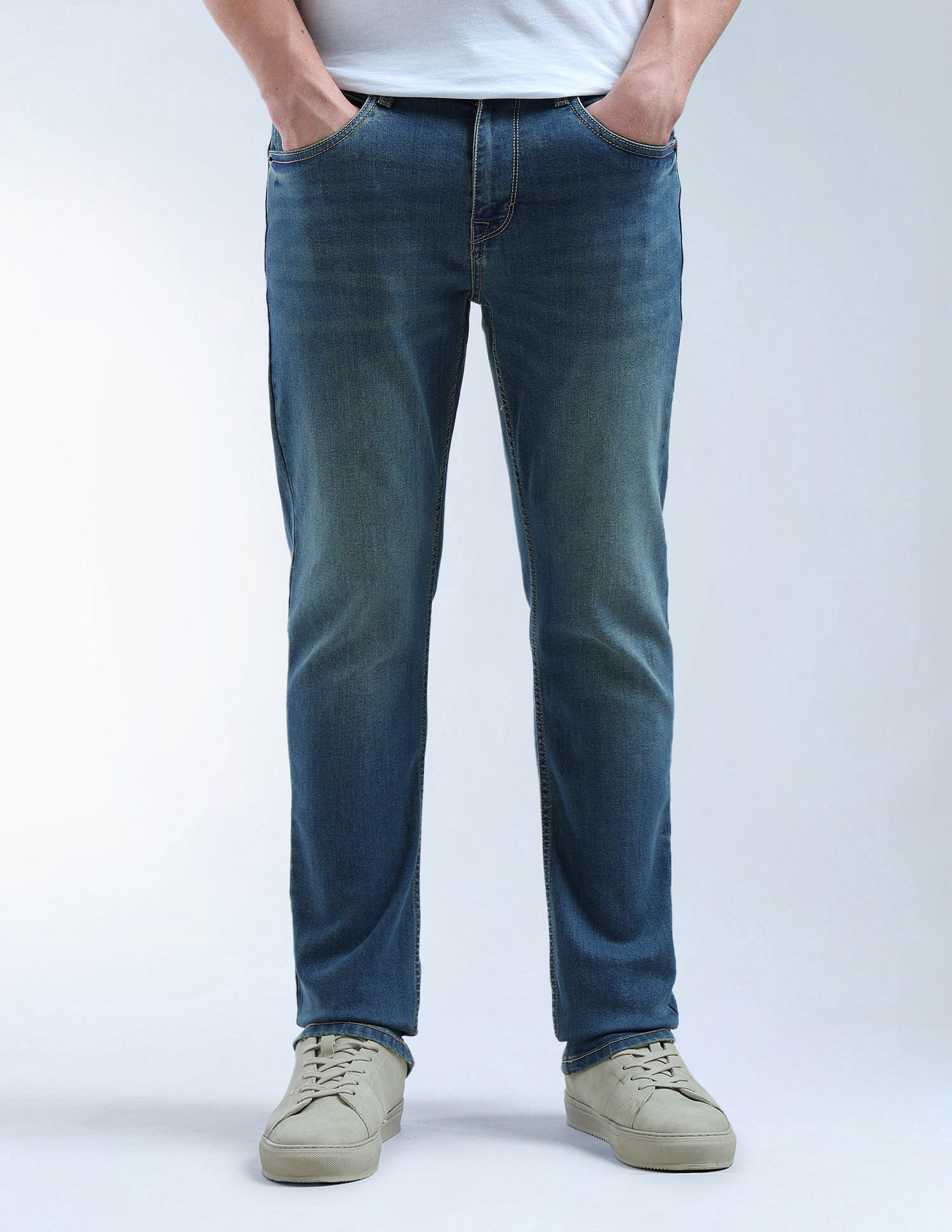 Flying Machine Freddie Slim Straight Fit Mrtf Jeans