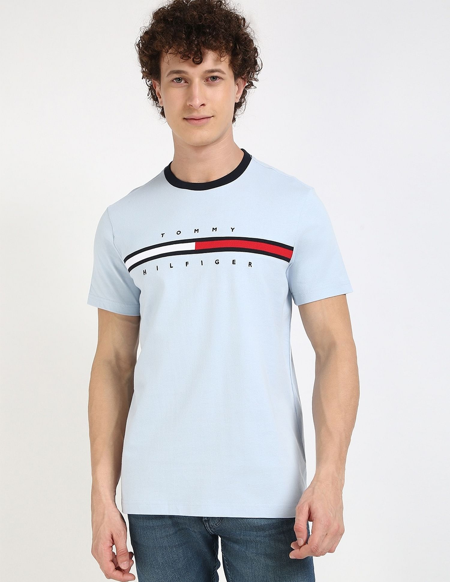 Tommy Hilfiger Embroidered Logo Regular-Fit Cotton T-Shirt