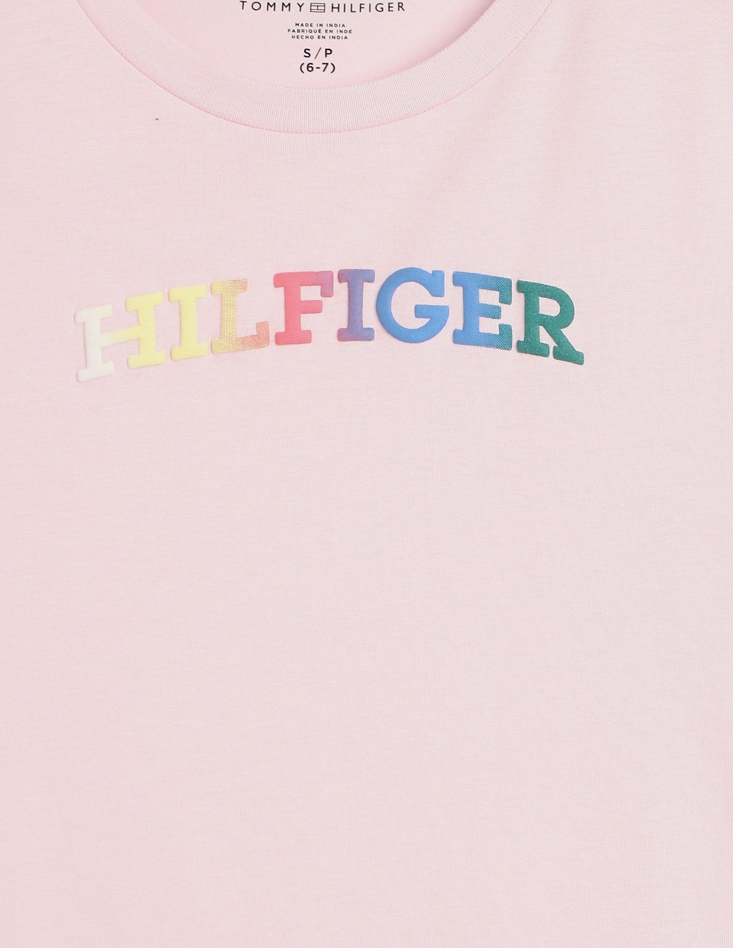 Tommy Hilfiger Girls Pink Logo T-Shirt