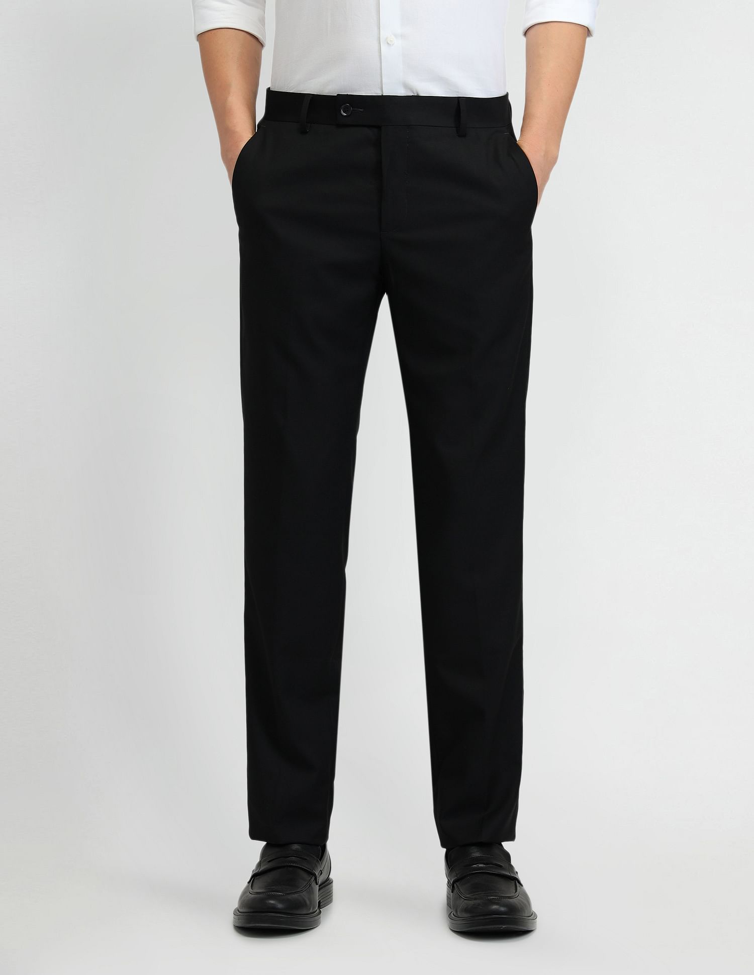 Arrow Mid Rise Tapered Twill Trousers