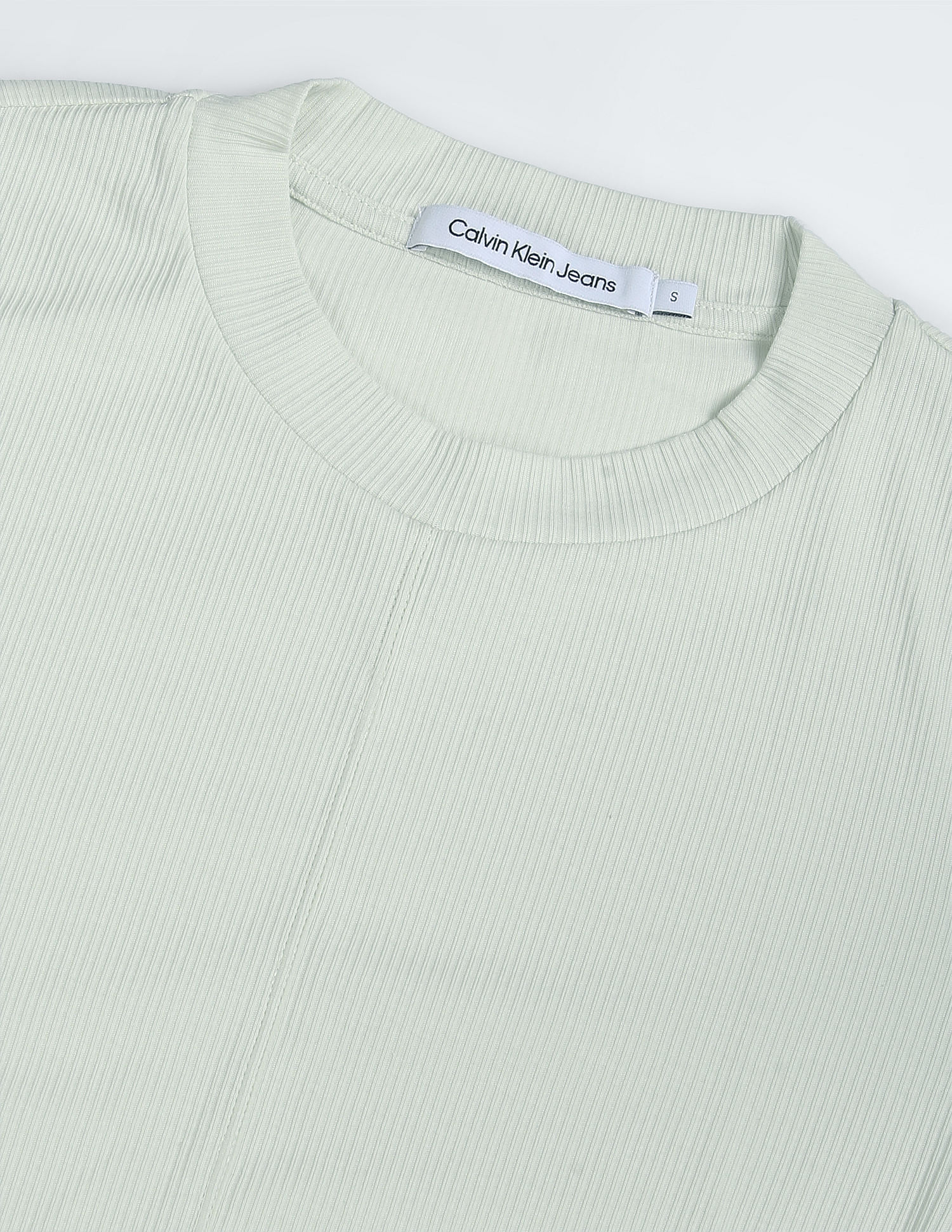 Calvin Klein Seaming Ribbed Slim Fit T-Shirt
