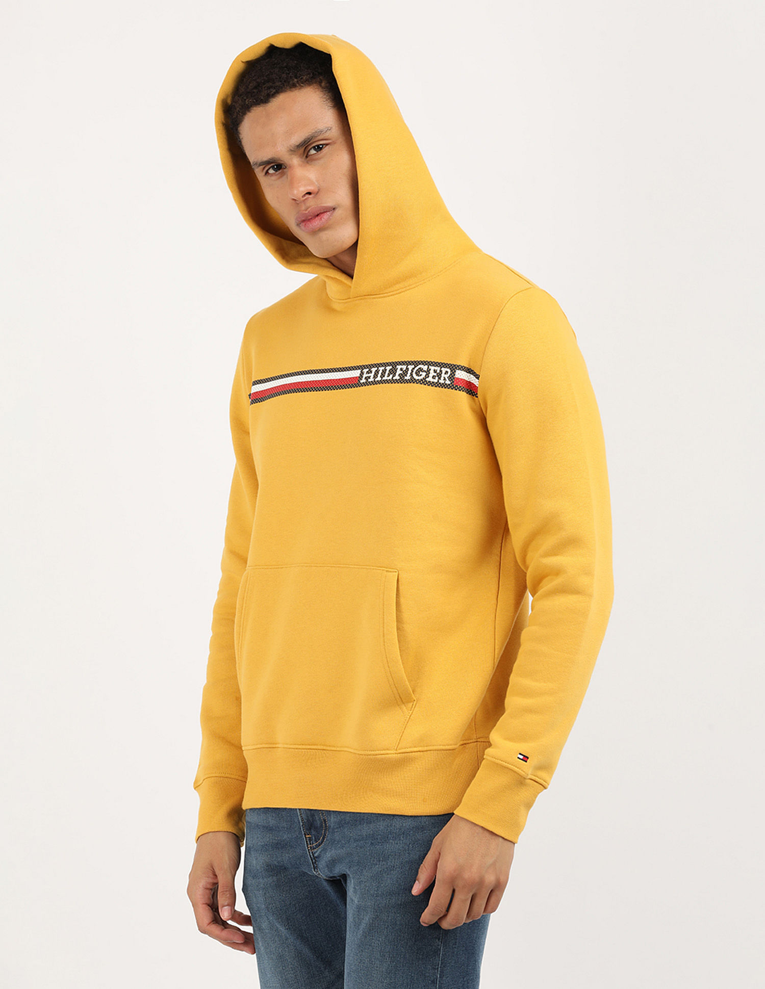 Tommy Hilfiger Chest Stripe Hoody Sweatshirt