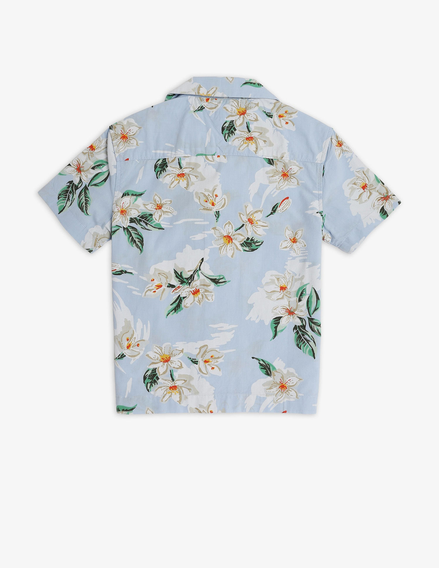 Tommy Hilfiger Kids Boys Printed Regular Fit Cotton Shirt