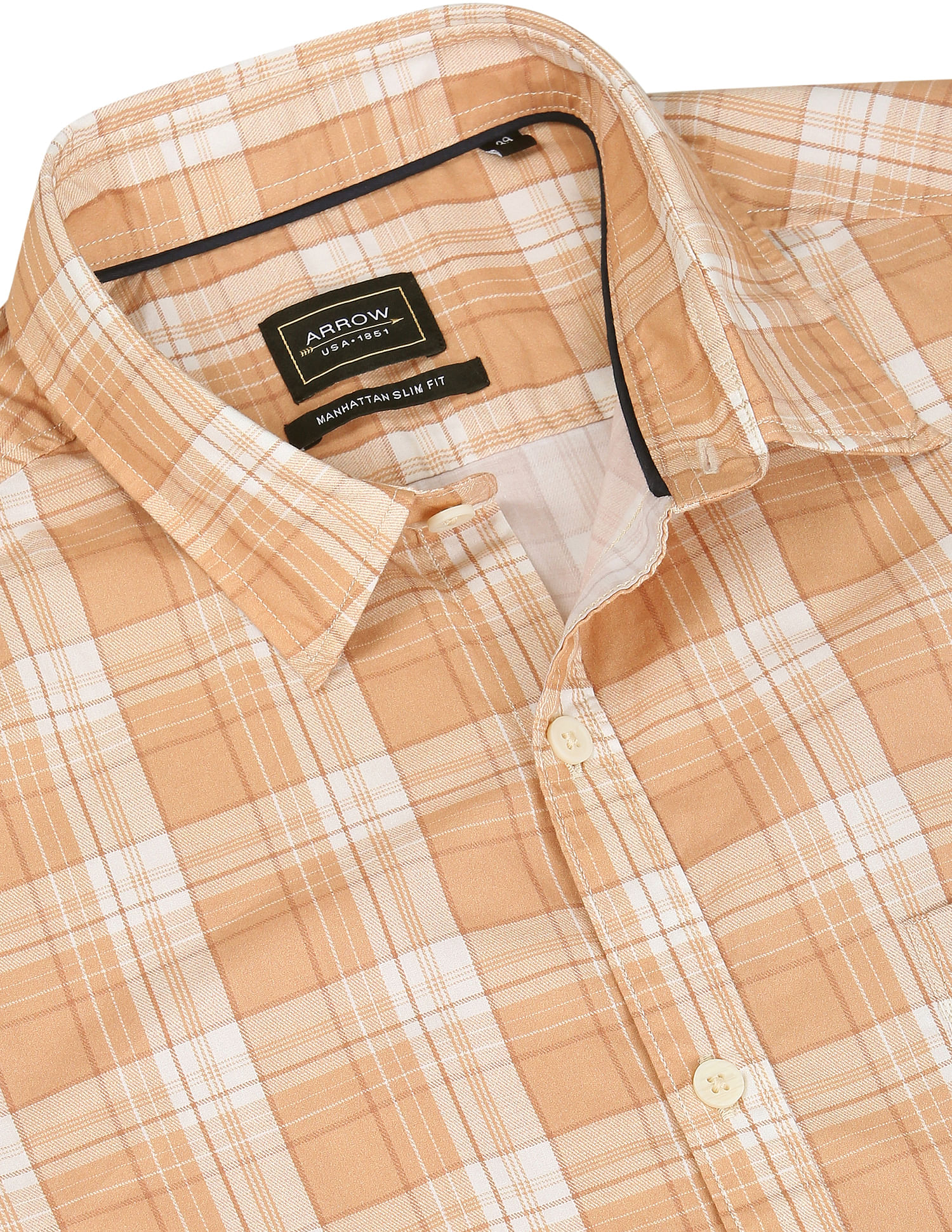 Buy Arrow Sports Patch Pocket Check Shirt - NNNOW.com