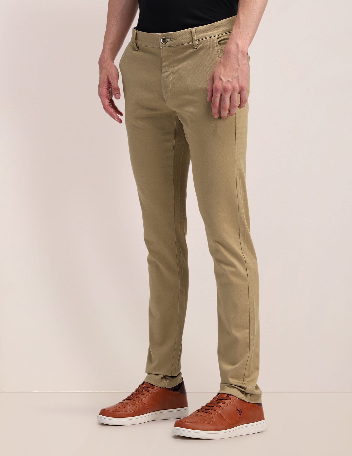 U.S. Polo Assn. Austin Slim Fit Flat Front Trousers