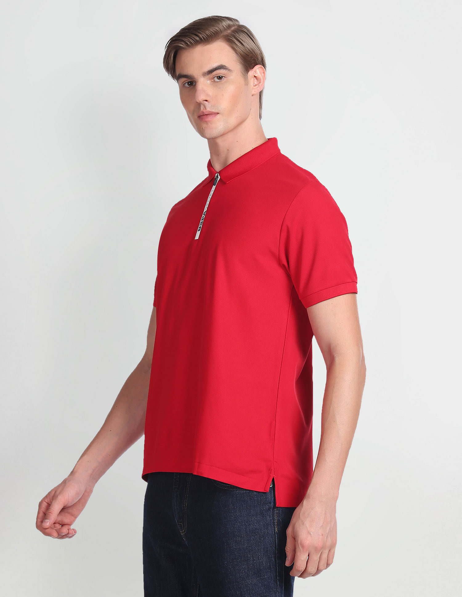 U.S. Polo Assn. Solid Slim Fit Polo Shirt