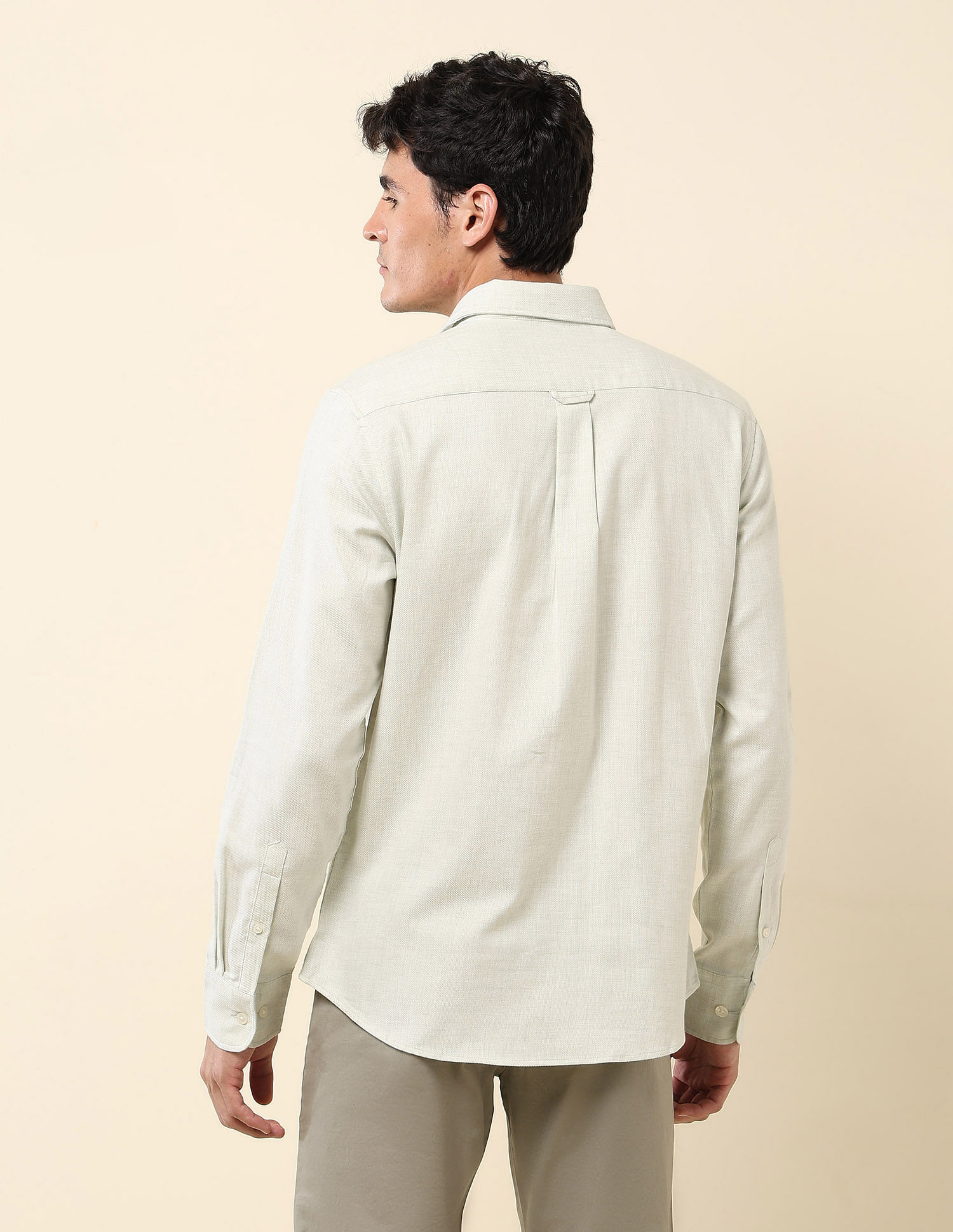 U.S. Polo Assn. Tailored Fit Pure Cotton Dobby Shirt