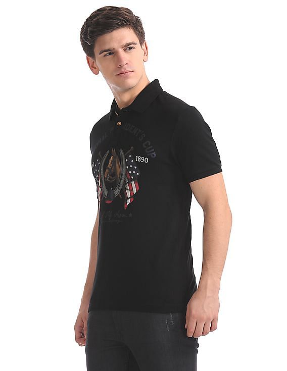 U.S. Polo Assn. Denim Co. Muscle Fit Printed Polo Shirt