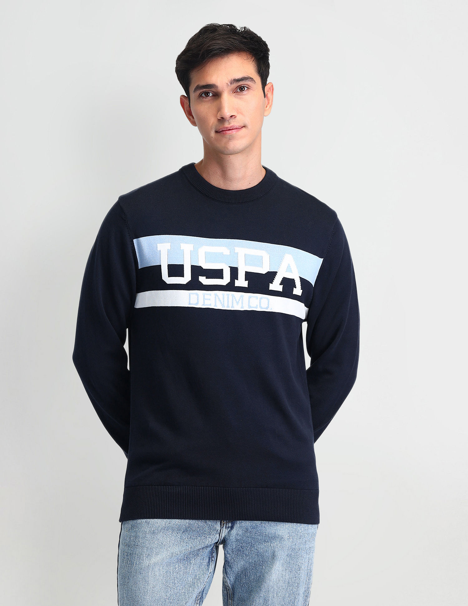 U.S. Polo Assn. Denim Co. Regular Fit Logo Sweater