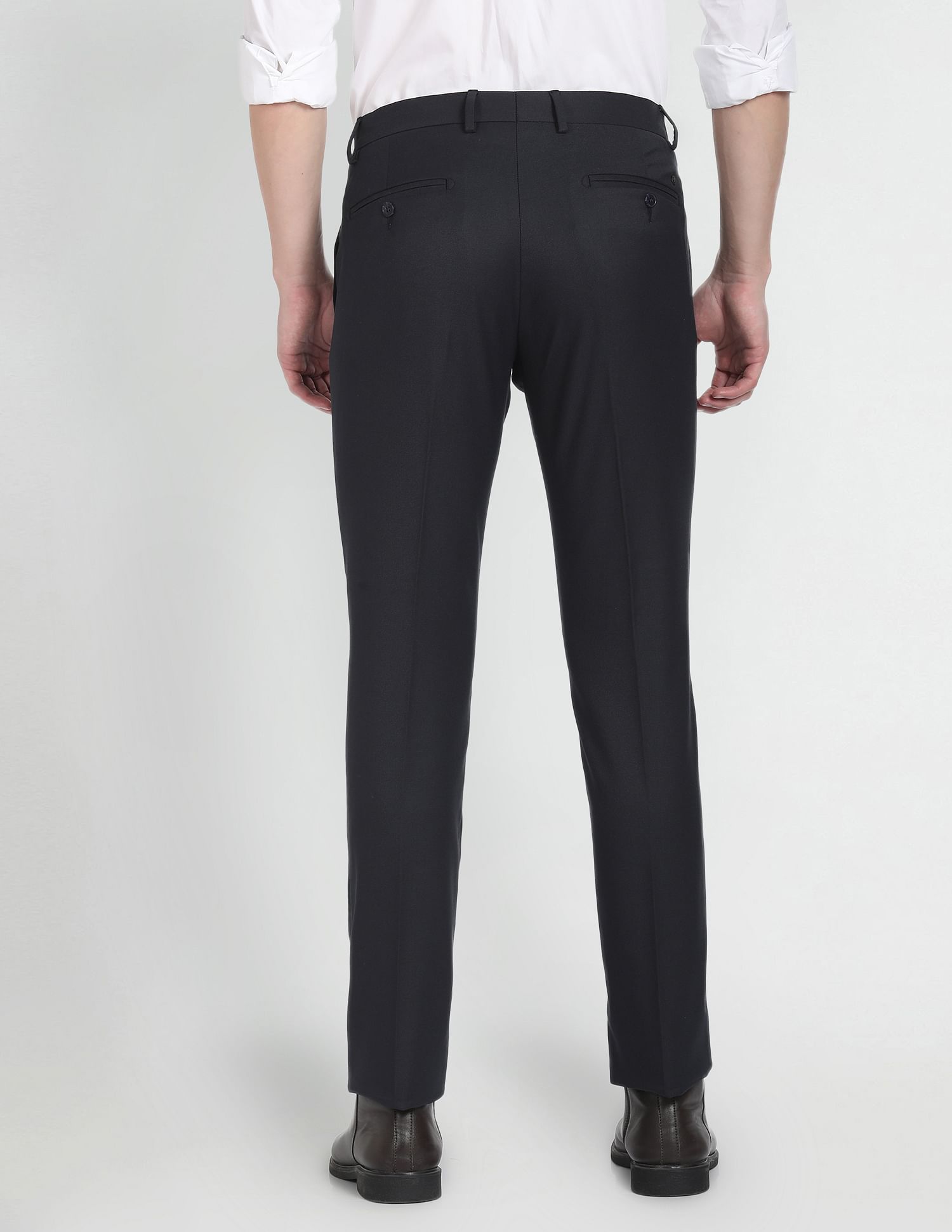 Arrow Mid Rise Tailored Fit Formal Trousers