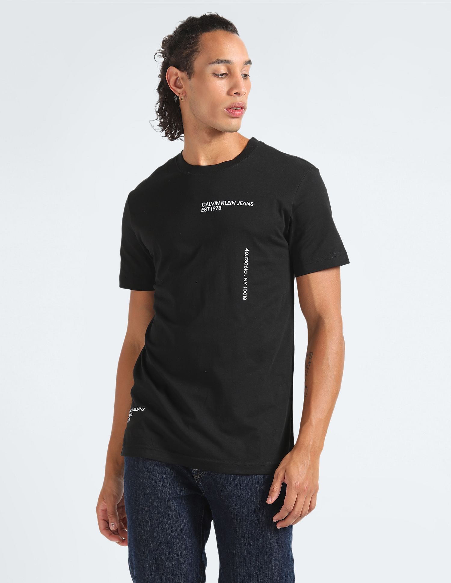 Calvin Klein Sustainable Multi Placement Text T-Shirt