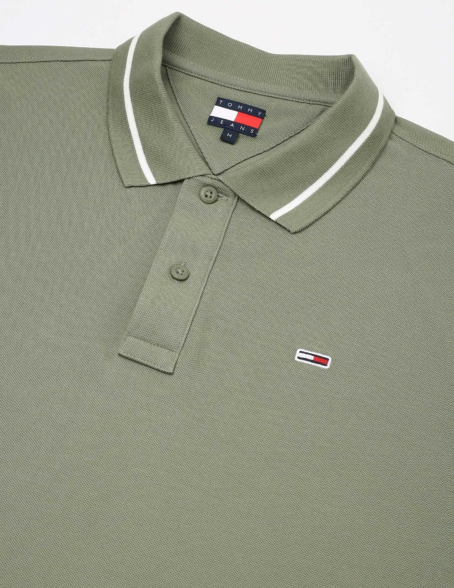 Tommy Hilfiger Solid Regular-Fit Cotton Polo Shirt