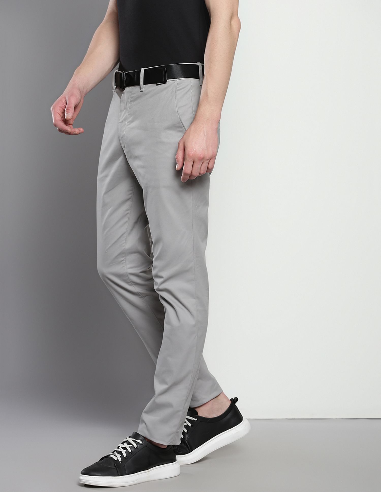Calvin Klein Belted Modern Twill Slim Fit Chinos