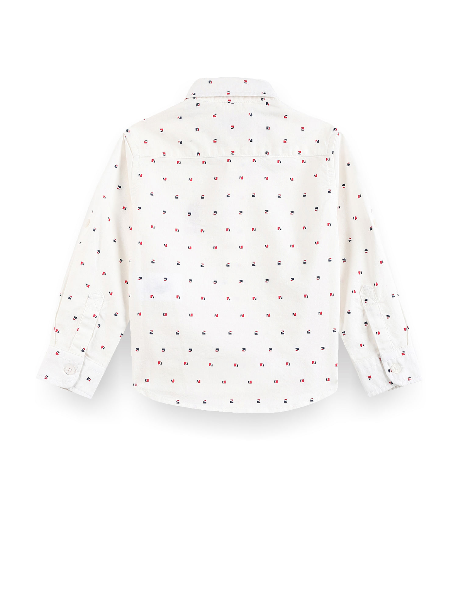 U.S. Polo Assn. Kids Boys Geometric Print Dobby Cotton Shirt