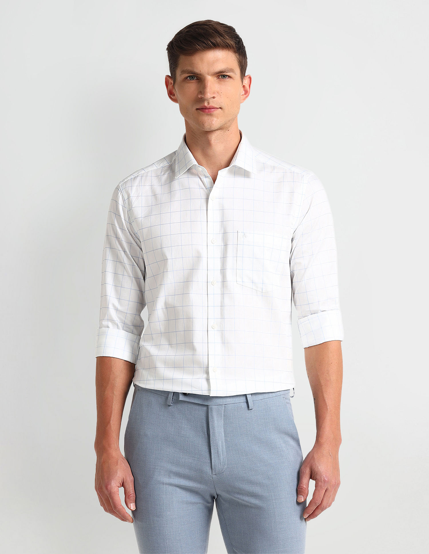 Arrow Manhattan Slim Fit Twill Shirt