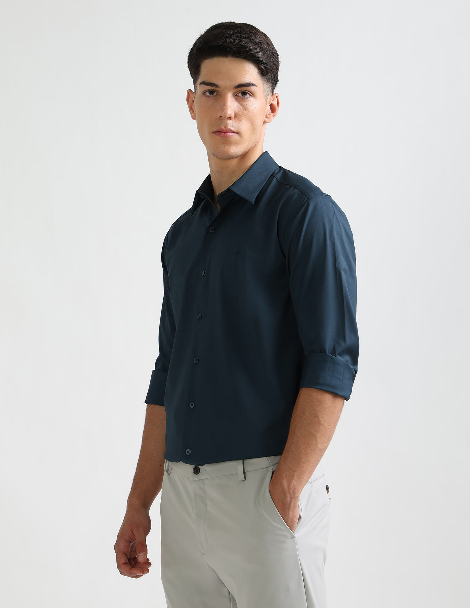 arrow poplin dress shirt Buy Arrow Newyork Poplin Manhattan Slim Fit Shirt