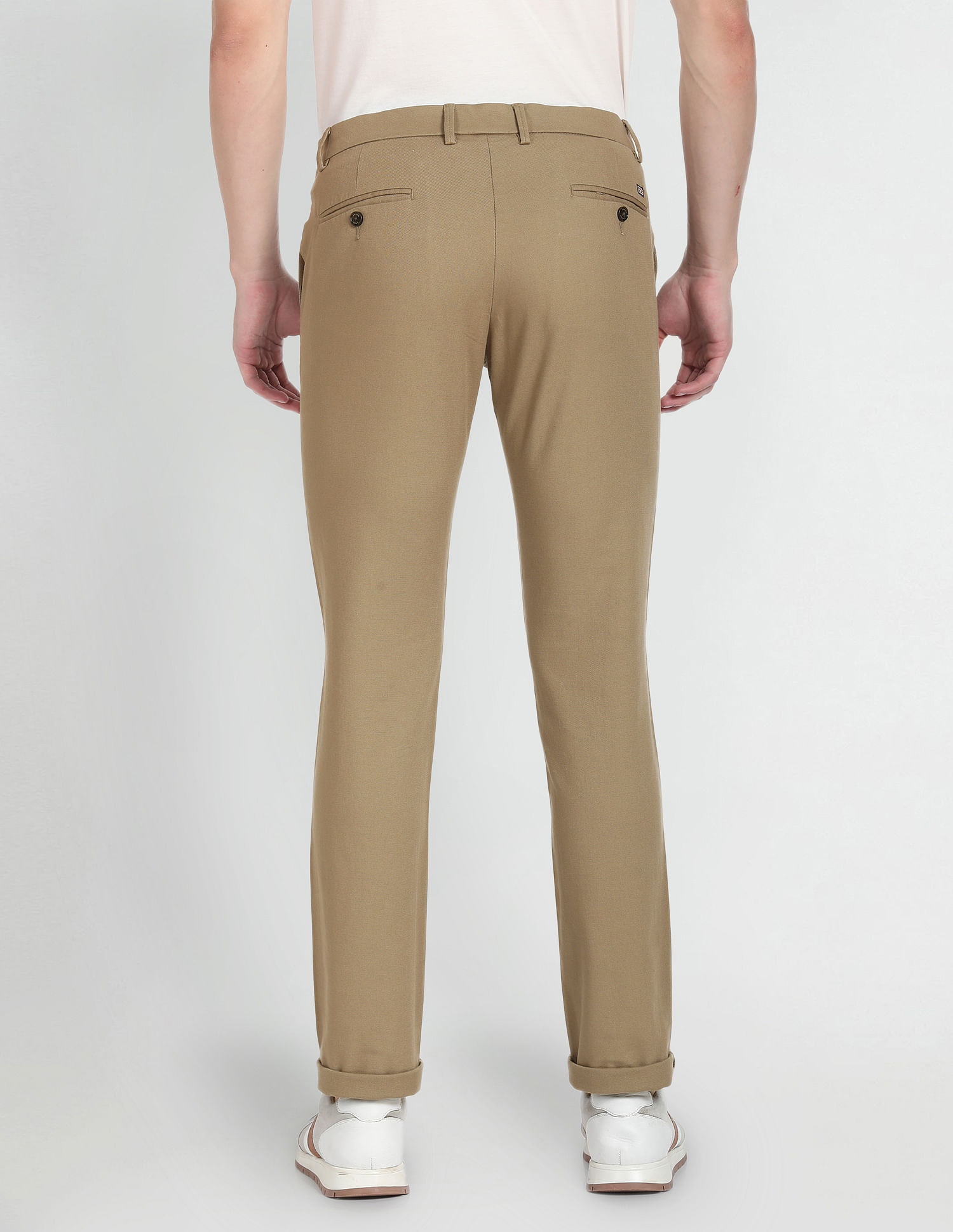 Arrow Sports Low Rise Slim Fit Trousers
