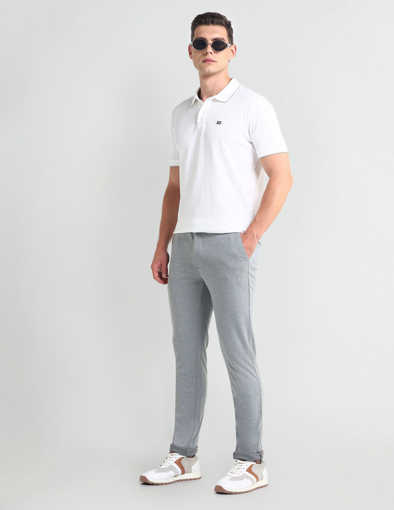 Arrow Sports Super Slim Smart Flex Trousers