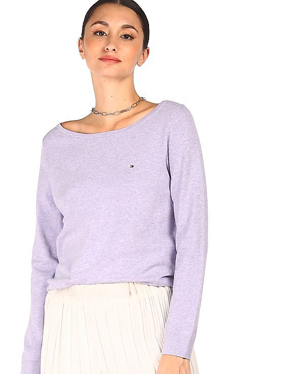 Lilac tommy hot sale hilfiger sweatshirt