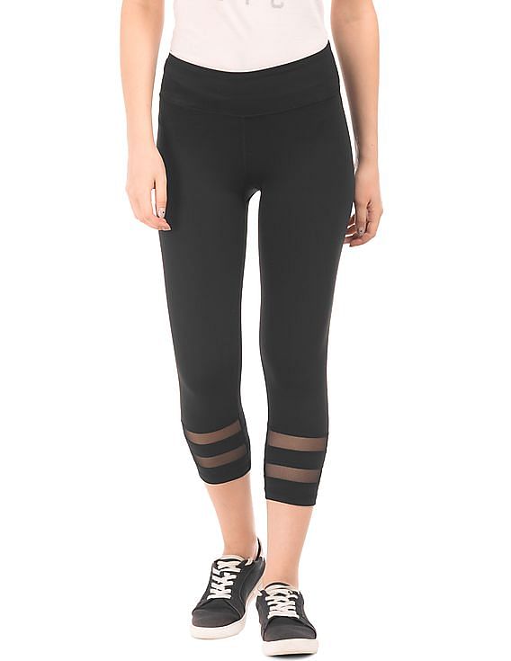 Buy Aeropostale Mesh Panel Cropped Leggings - NNNOW.com