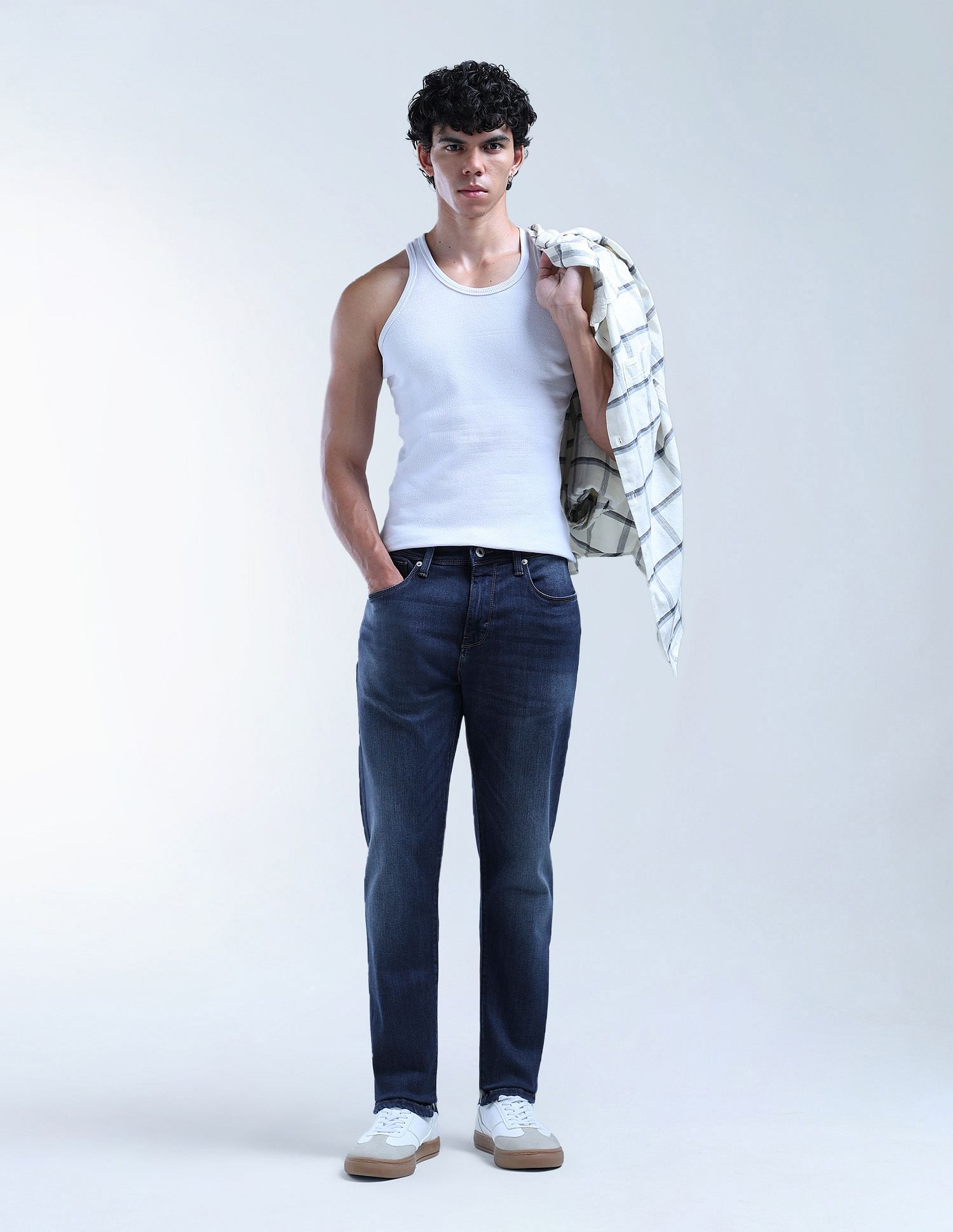 Flying Machine Slash Slim Tapered Fit Authentic Premium Jeans