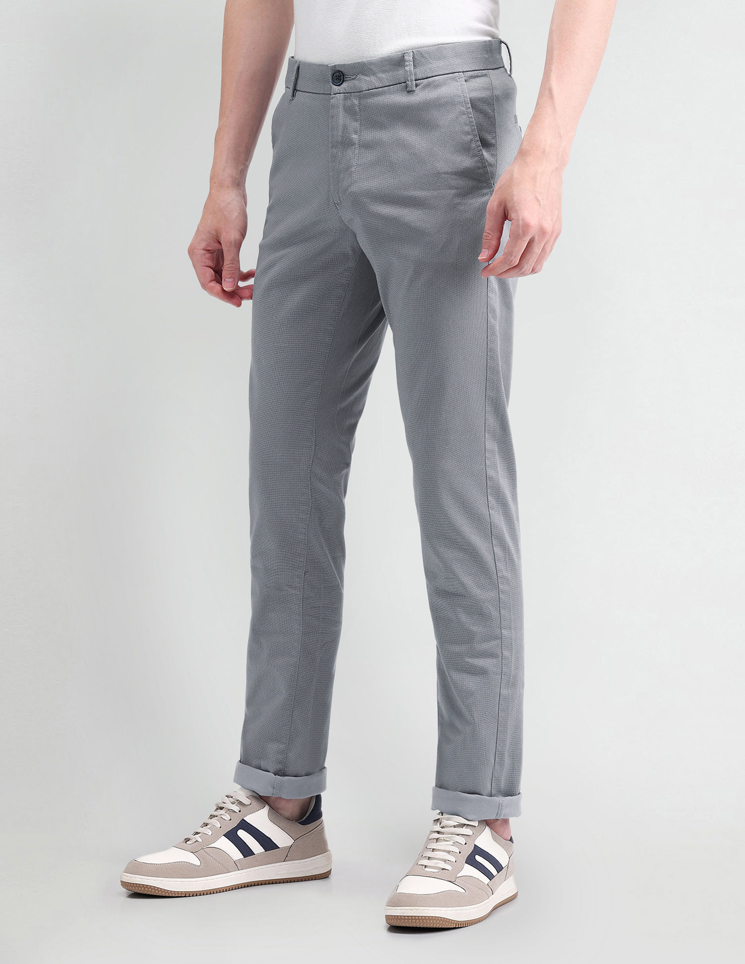 Arrow Sport Slim Fit Satin Trousers