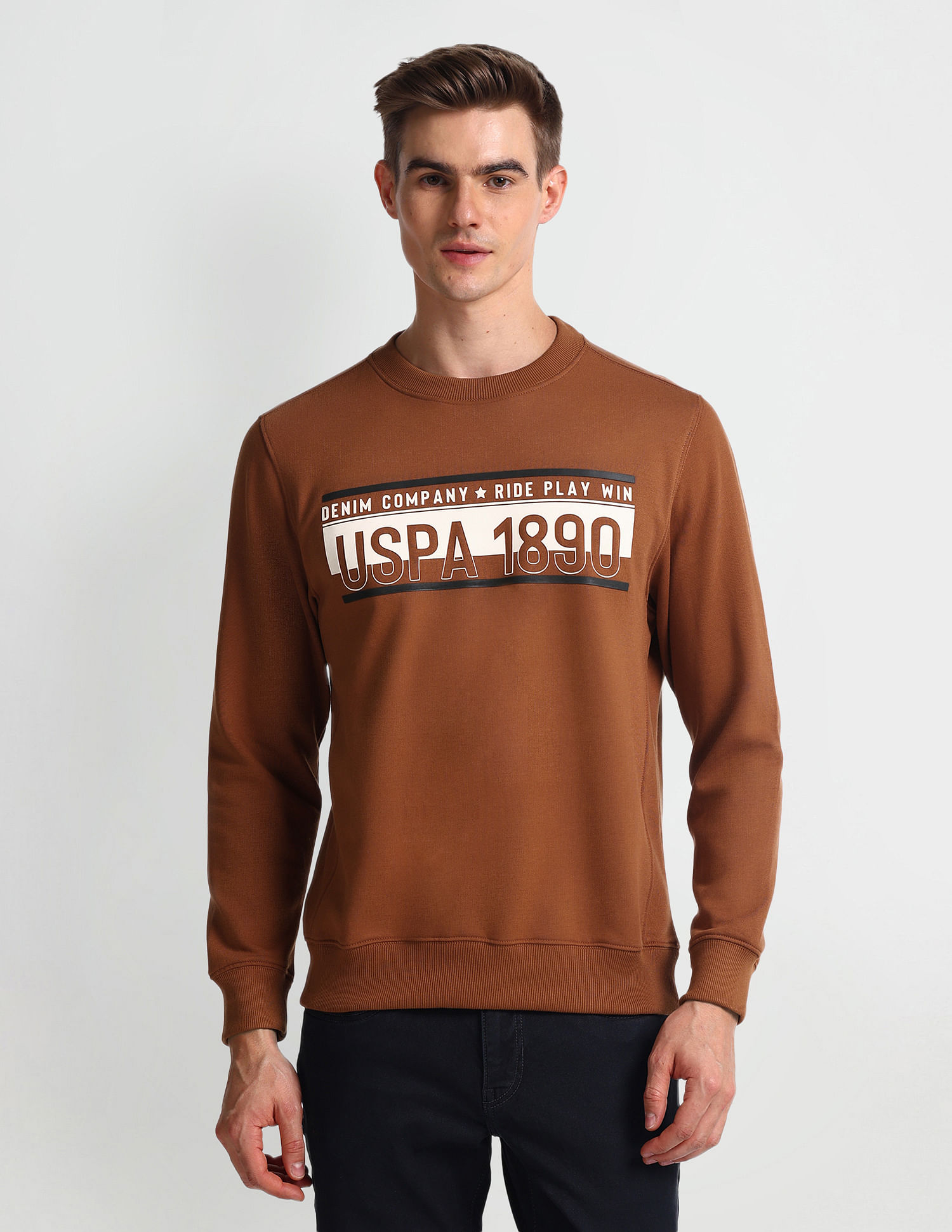U.S. Polo Assn. Denim Co. Brand Print Regular Fit Sweatshirt