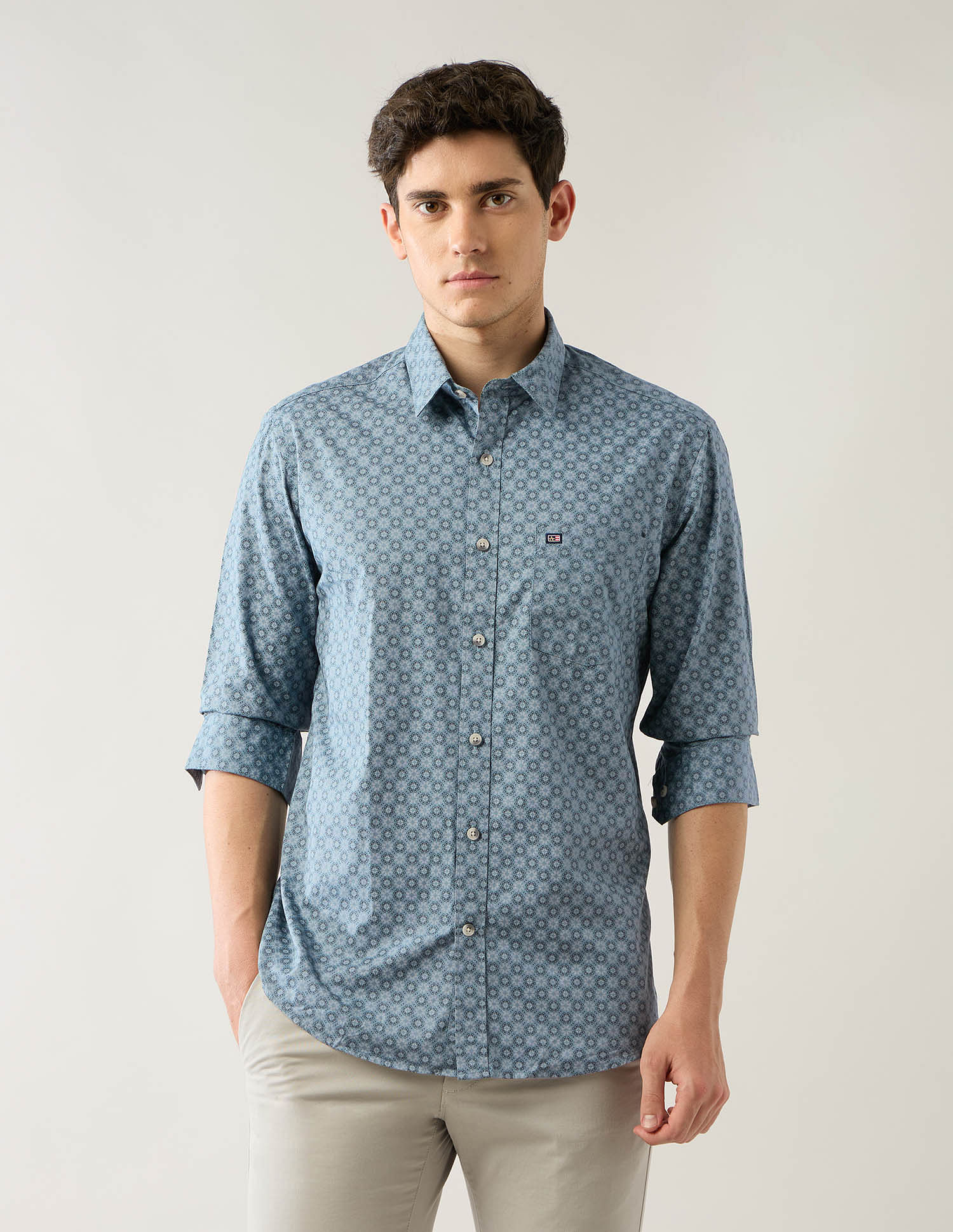 Arrow Sport Geometric Printed Printed Pure Cotton Shirt